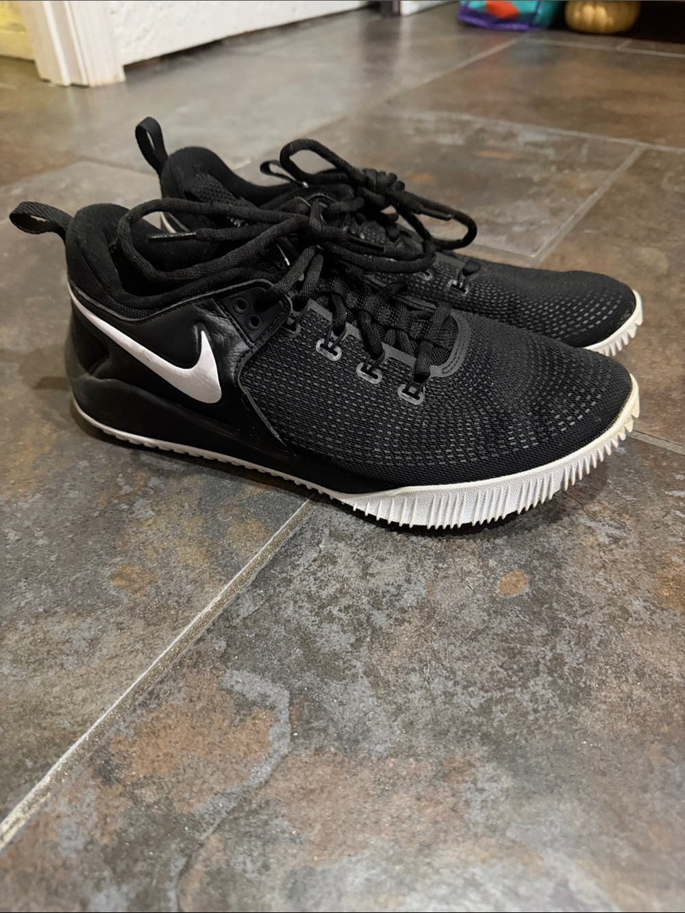 Nike Black Volleyball Shoes with White Swoosh